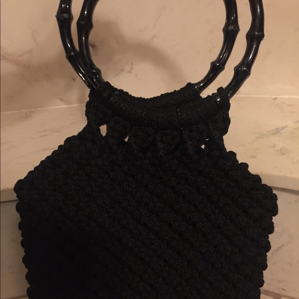 1960s True Vintage Crocheted Bamboo Pinup Bag♥️ - Picture 8 of 8